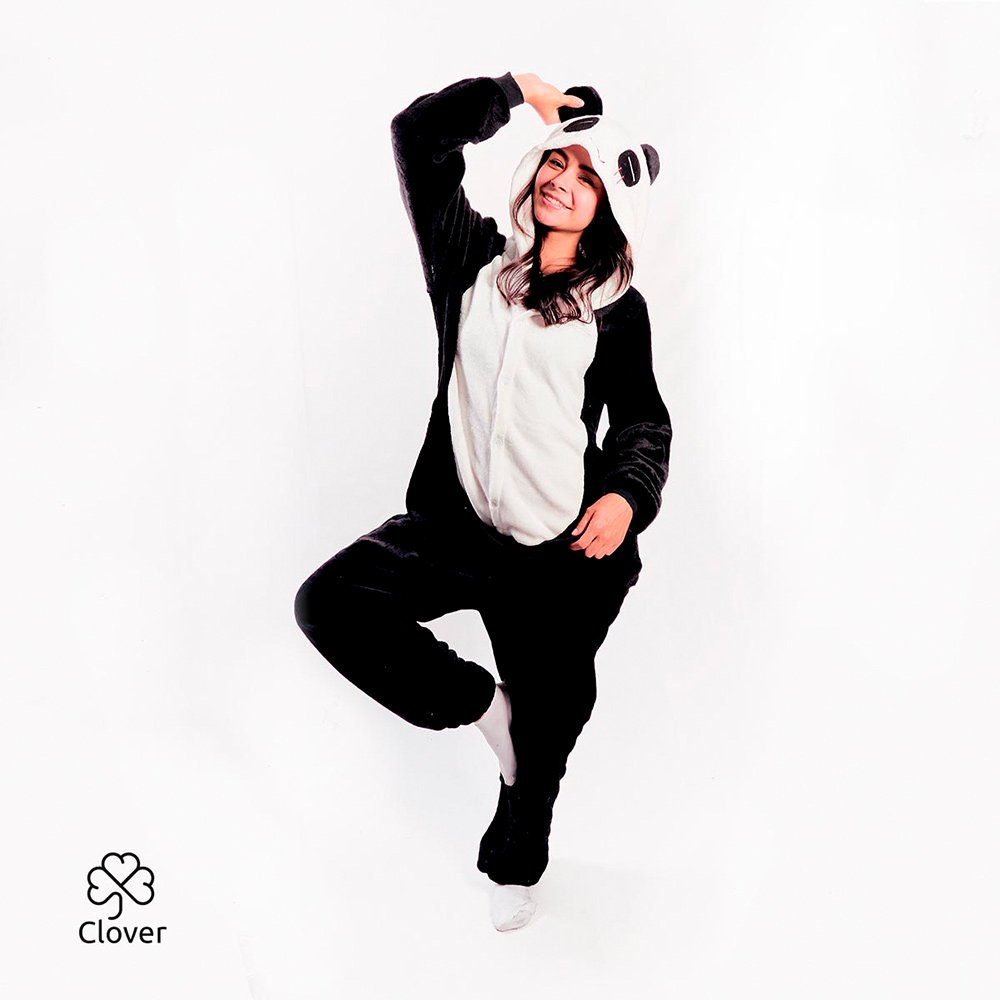 Pijama enteriza de oso panda