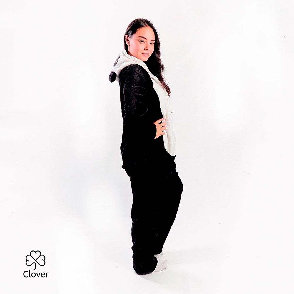 Pijama enteriza térmica de oso panda