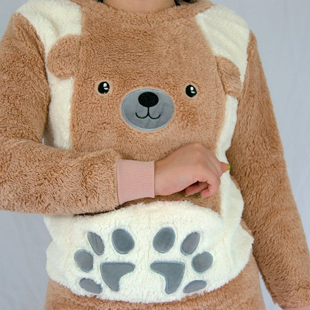 Pijama de Dos Piezas (Oso Cafe)