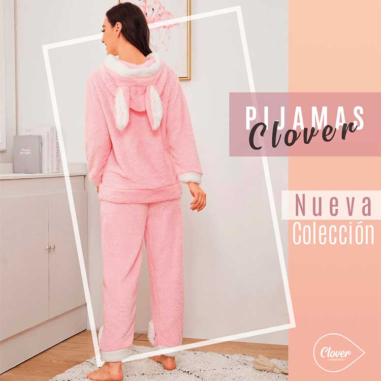 Pijama mujer dos piezas rosada