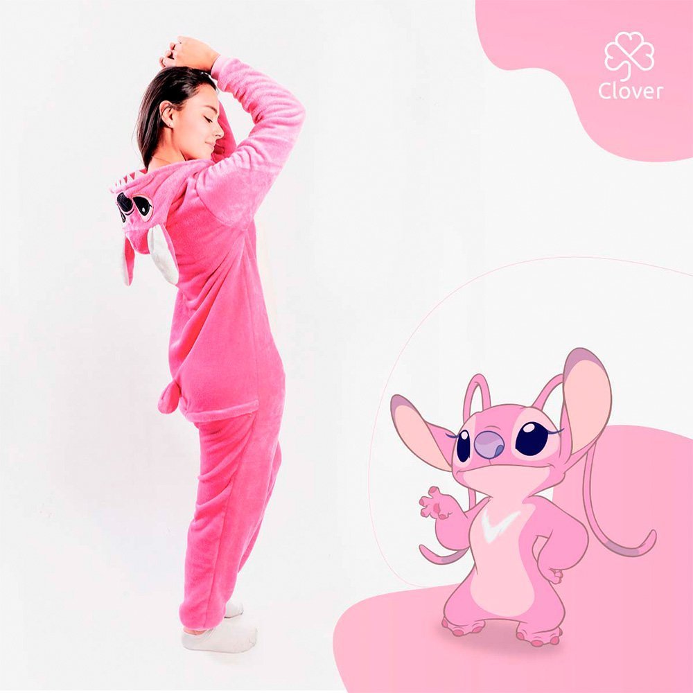 Pijama térmica enteriza Stitch para mujer