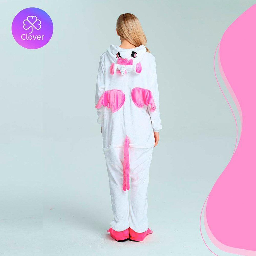 Pijamas térmicas enteriza de unicornio rosa