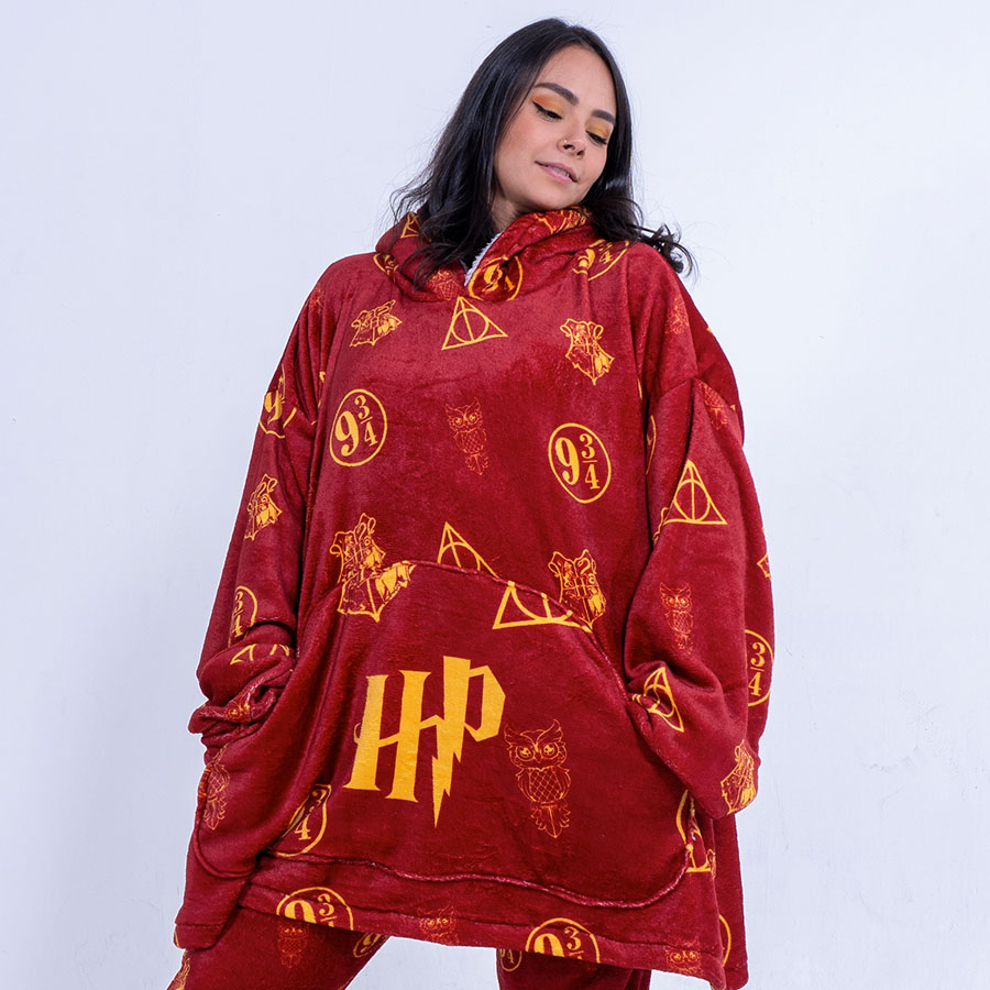 hoodie oversize pijama Harry Potter