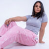 Buzo Oversize + Pantalón Rosa Trazo Caras / Pijama Térmica Completa - Clover Night Pijamas Térmicas Colombia