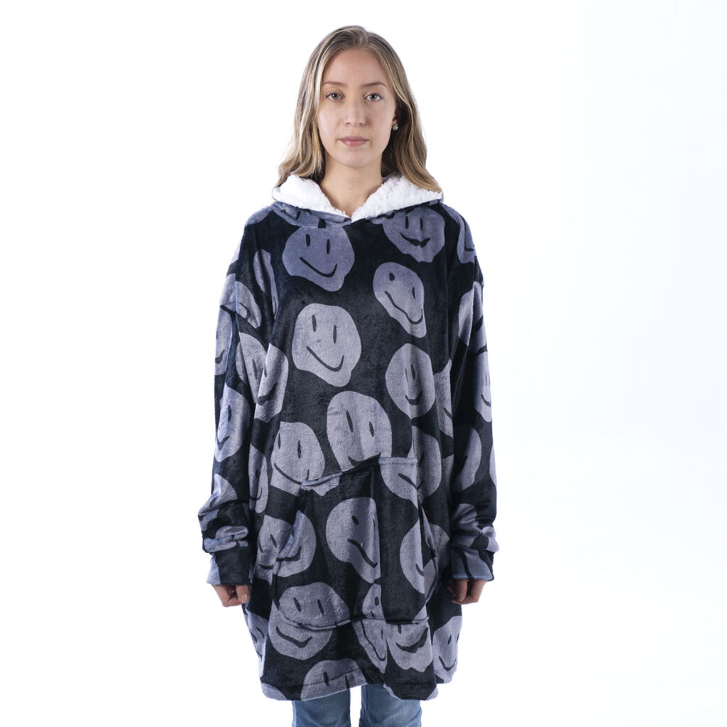 Buzo Oversize Caras Negro