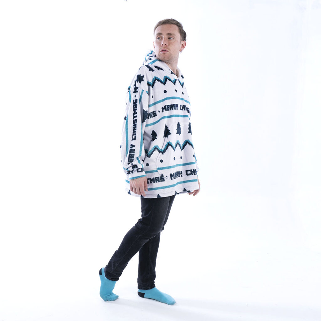 Buzo Oversize Merry Christmas Blanco – foto 8
