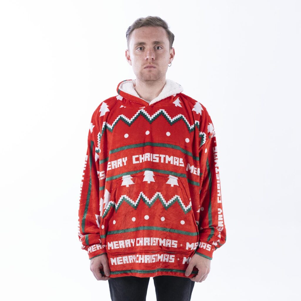 Buzo Oversize Merry Christmas Rojo – foto 6
