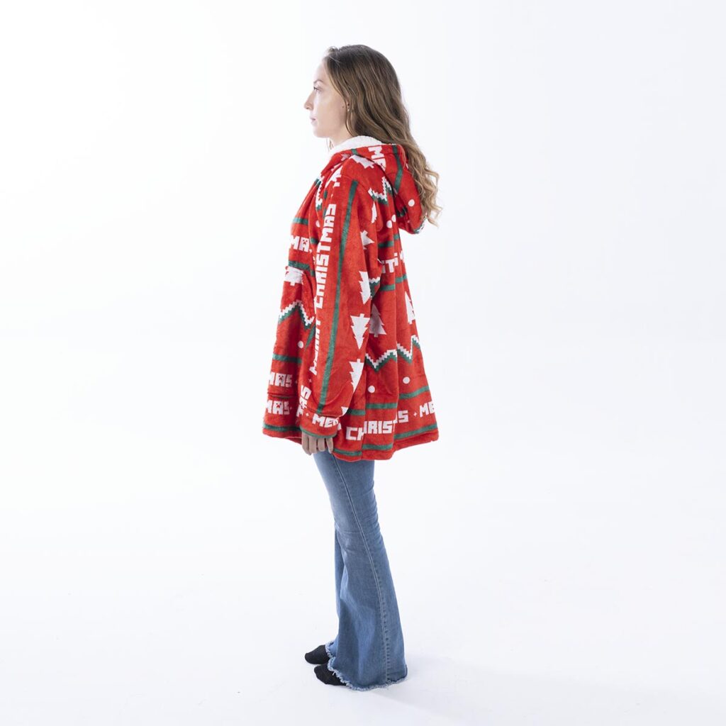 Buzo Oversize Merry Christmas Rojo – foto 8