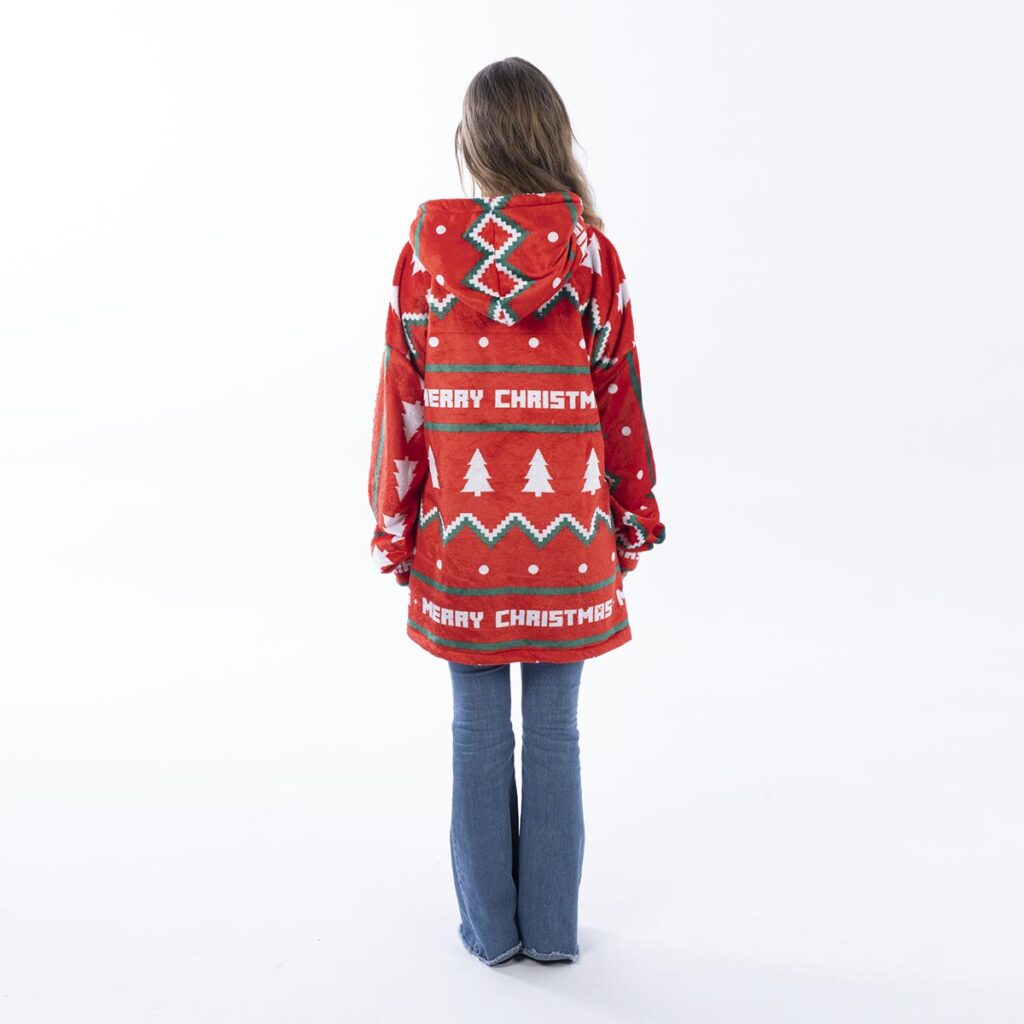 Buzo Oversize Merry Christmas Rojo – foto 7