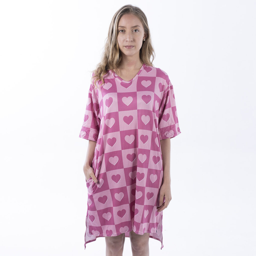 Batola Para Mujer Corazones Rosa