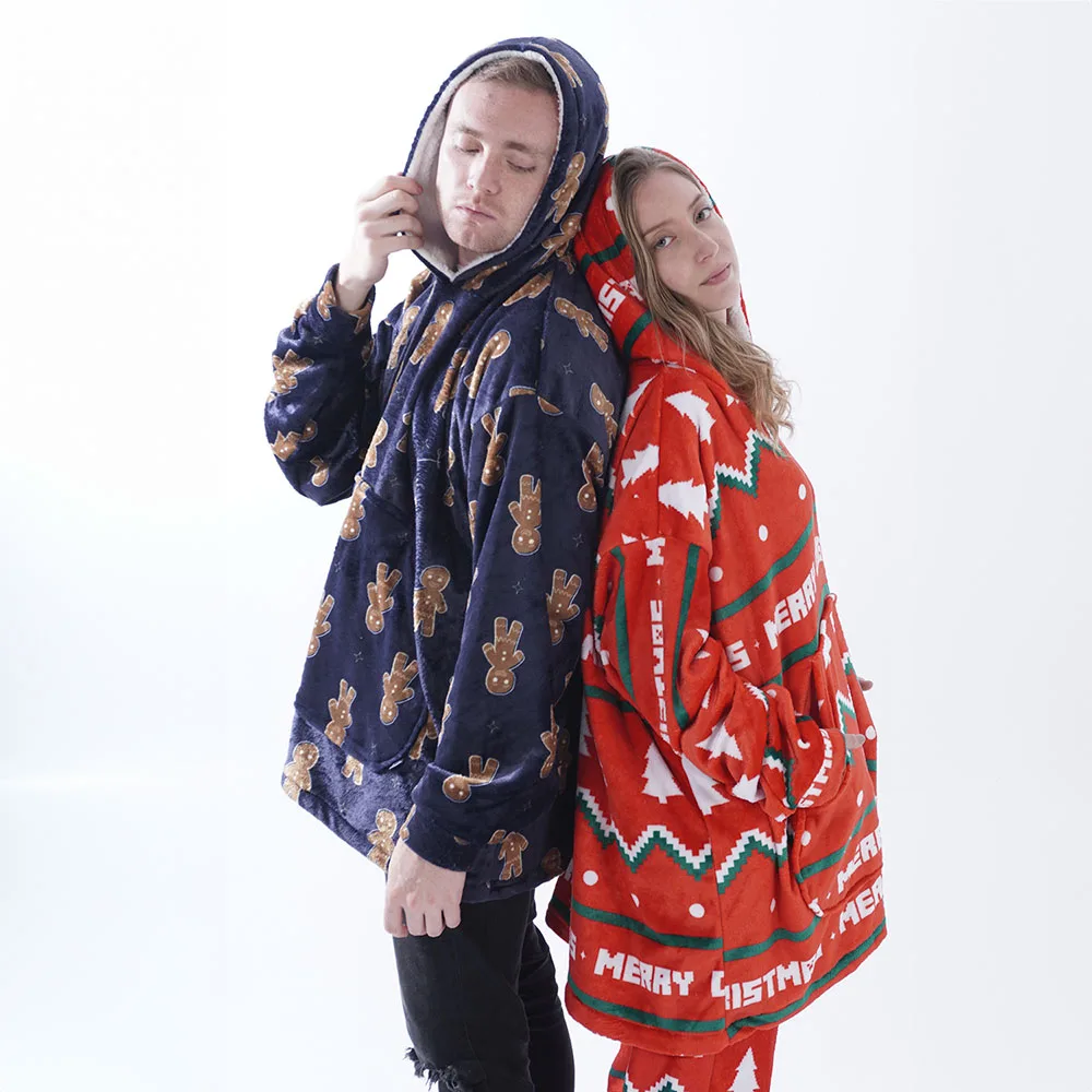 Buzos Oversize Navidad Pack Parejas x2