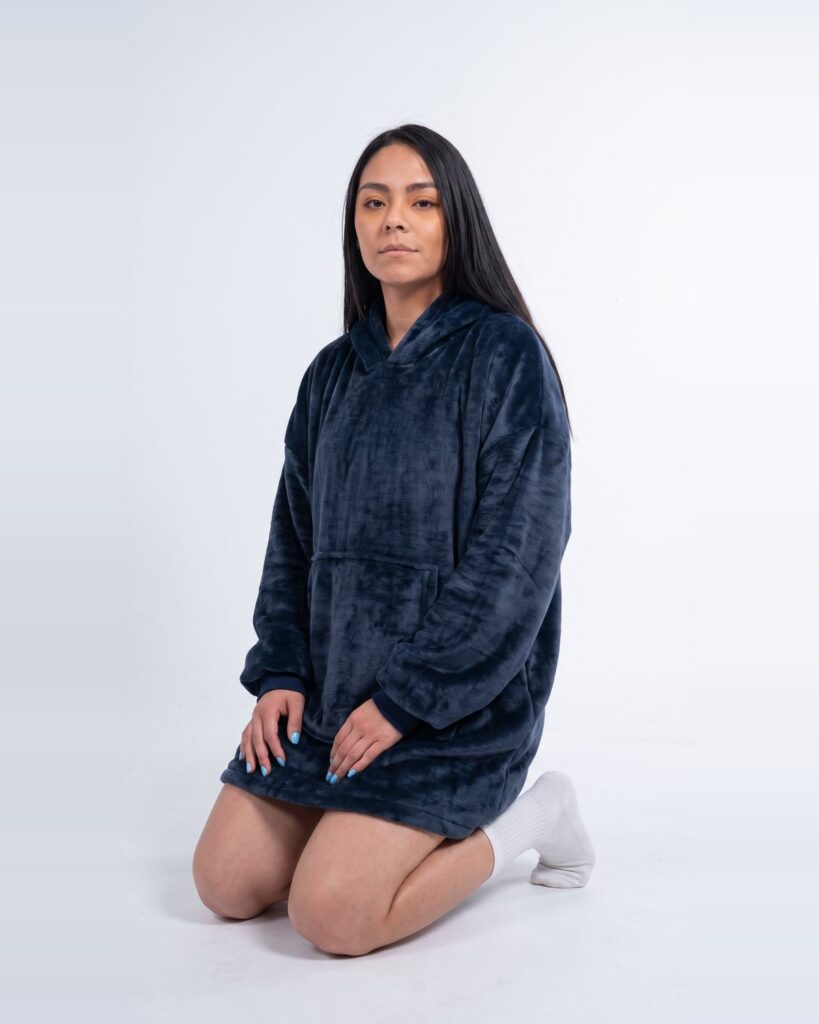 Buzo Oversize Azul Marino – foto 7