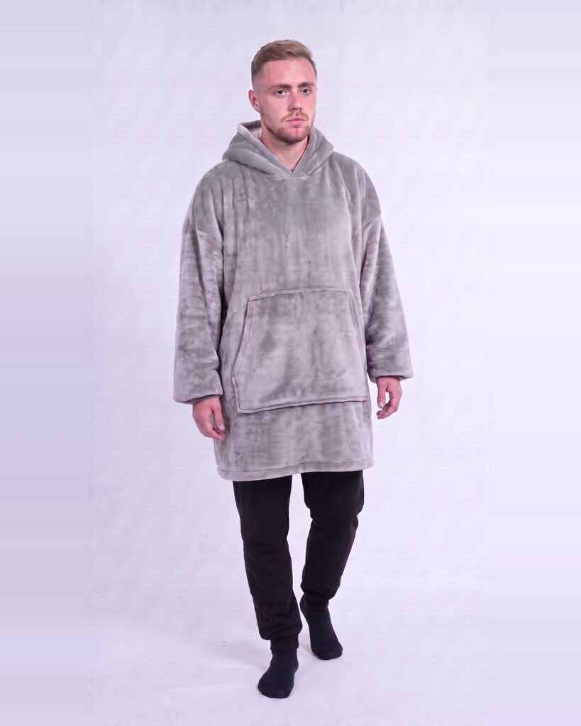 Buzo Oversize Gris Claro – foto 9