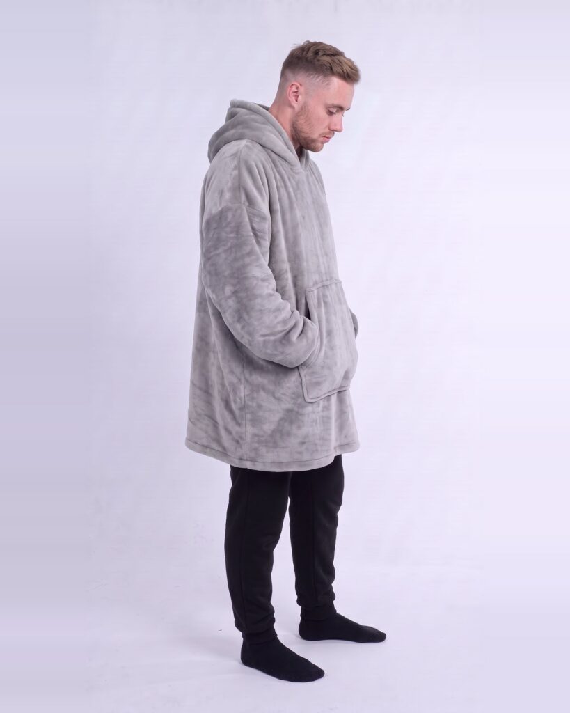 Buzo Oversize Gris Claro – foto 11