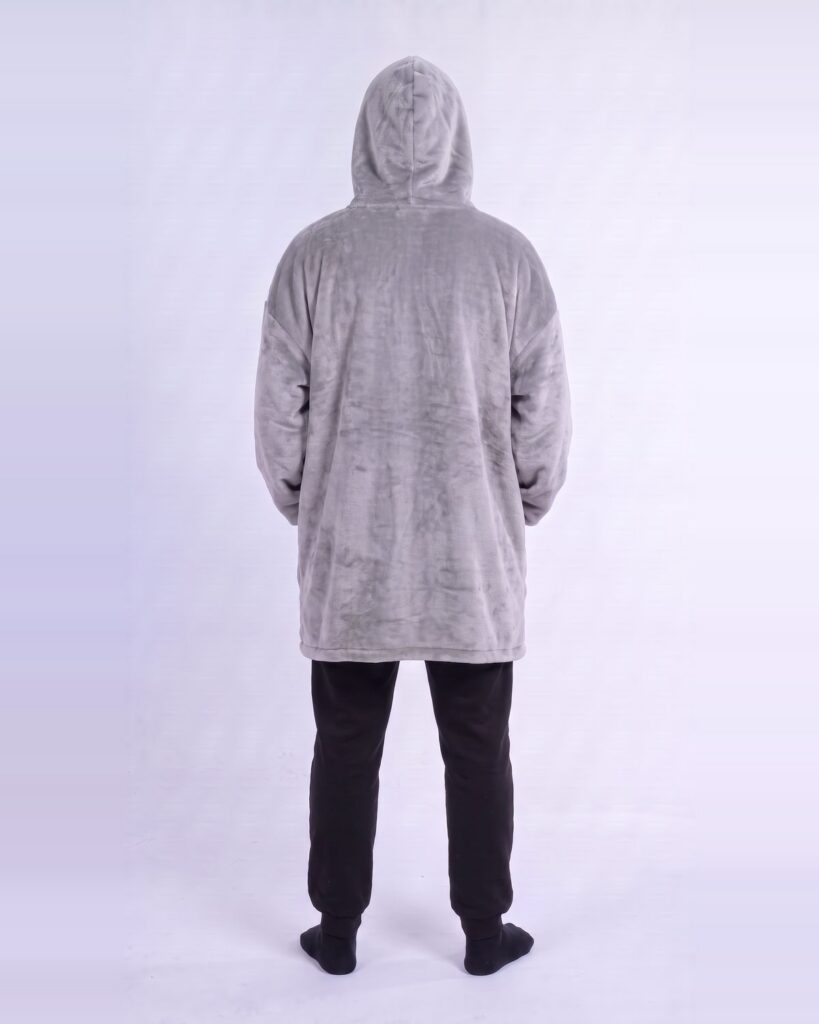 Buzo Oversize Gris Claro – foto 12