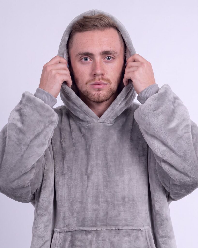 Buzo Oversize Gris Claro – foto 13