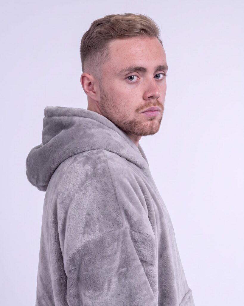 Buzo Oversize Gris Claro – foto 14