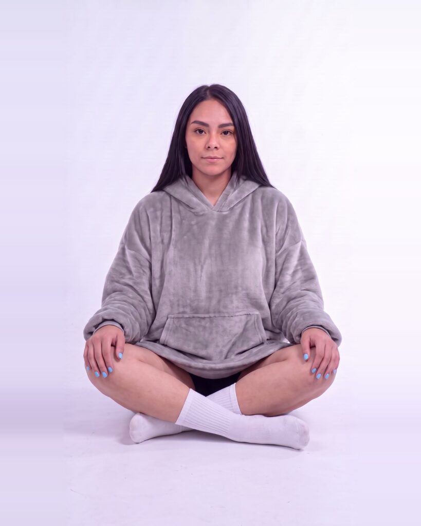 Buzo Oversize Gris Claro – foto 8