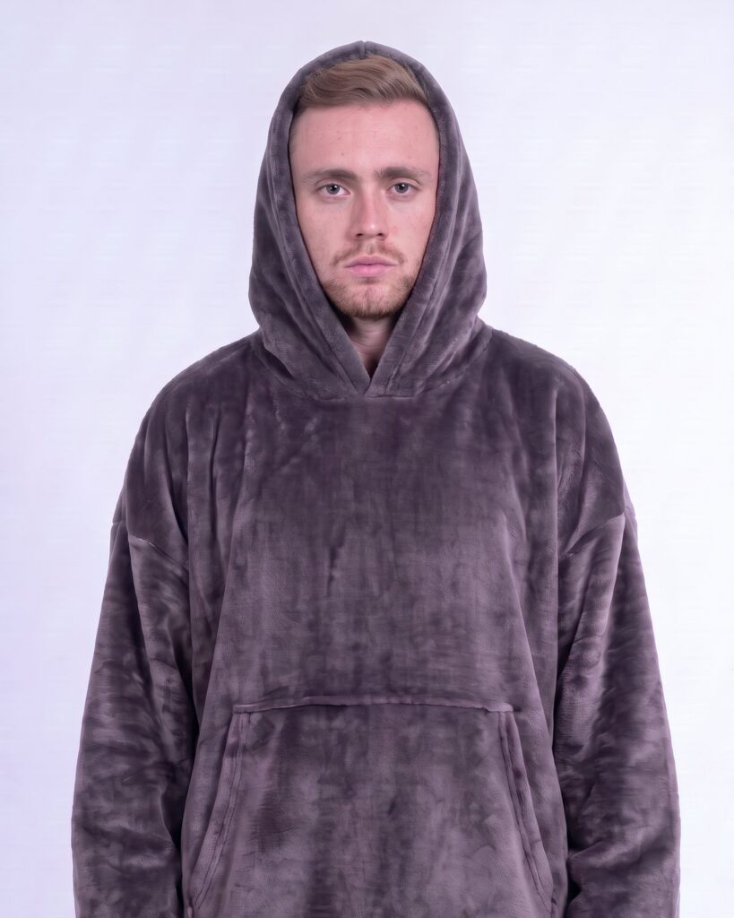 Buzo Oversize Gris Oscuro – foto 9